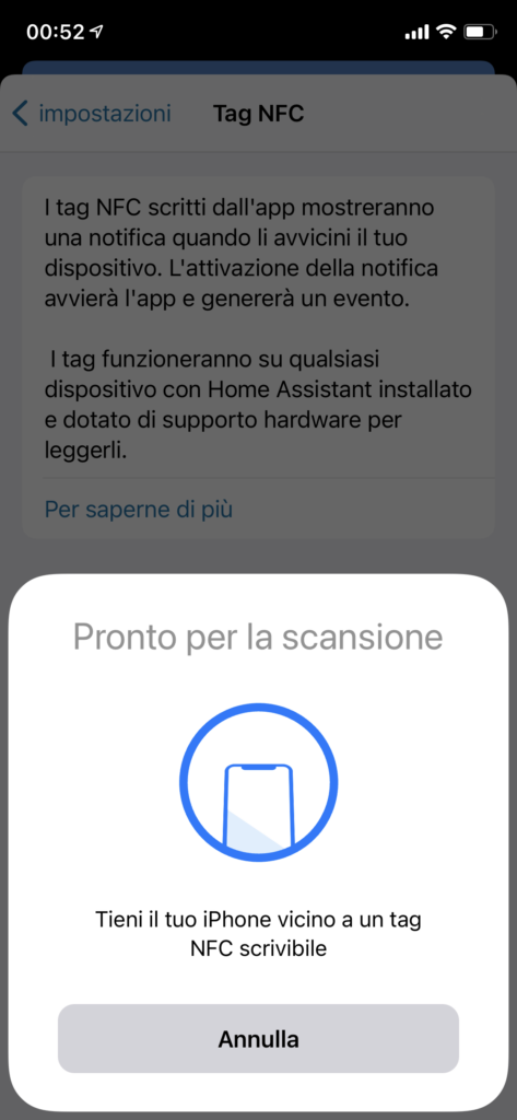 Home Assistant Gestione NFC - Scrittura Tag 2