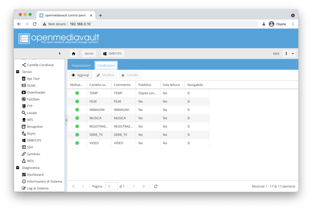 Home Assistant SMB Media Browser - Condivisioni NAS